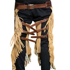 Smooth Leather Western Chaps