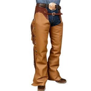 Sven Mocha Brown Mens Western Chaps