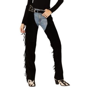 Womens Western Chaps With Fringe