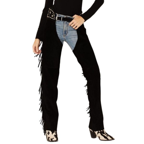Womens Western Chaps With Fringe