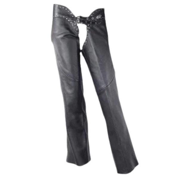 Women's Zenith Black Open-Back Chaps