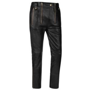 Alex Black Mens Stylish Leather Pants