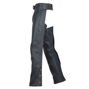 Bold Back Biker Buttless Leather Chaps