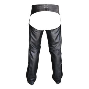 open back leather riding chaps