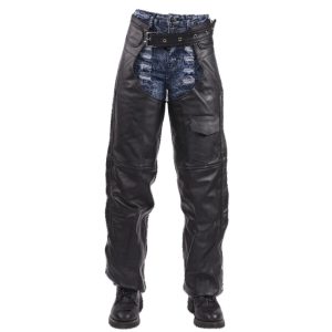 Braided Leather Motorcycle Chaps