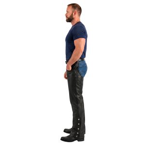 Men's Nomad Nebula leather riding chaps