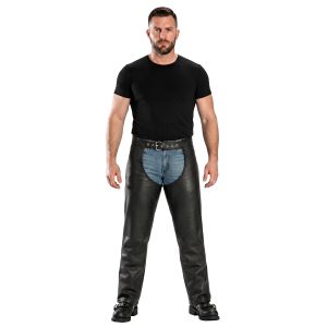 Viper Venture Mens Leather Motorcycle Chaps