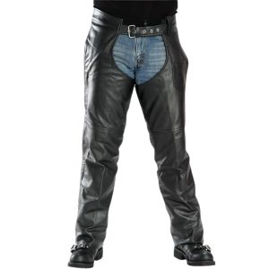 Viper Venture Men's Leather Motorcycle Chaps