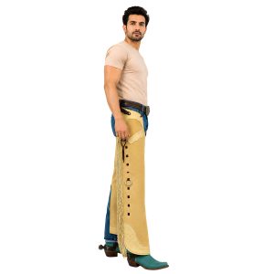 Buckaroo Defend suede leather cowboy chinks