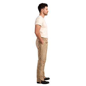 Tan suede leather cowboy chinks with fringe