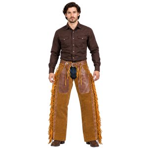 Frontier Shield Cowboy Suede Chaps