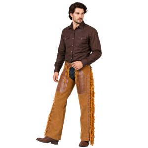 Frontier Shield Western suede riding chaps