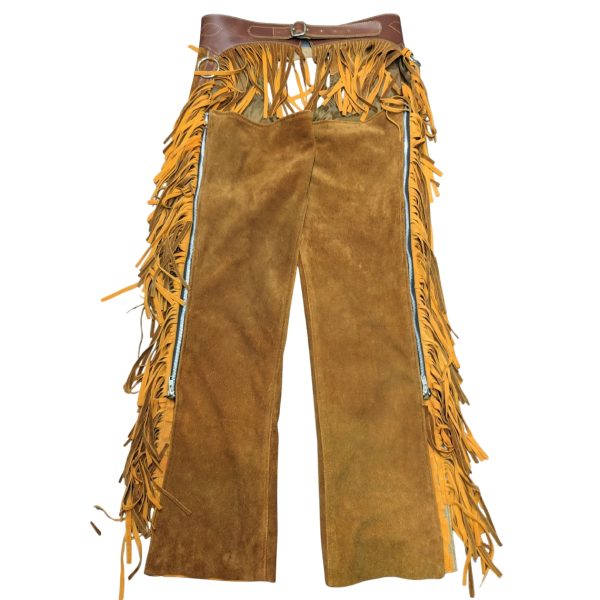 Handcrafted Suede Leather Rodeo Chaps with Fringes
