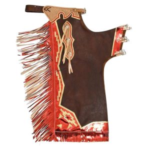 Brown Cowboy Rodeo Suede Chaps