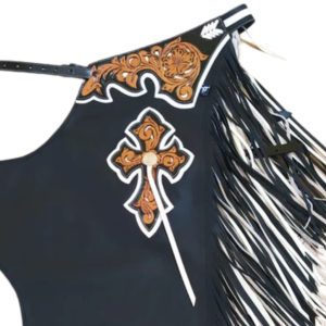 Hand-tooled Western Reining Chaps