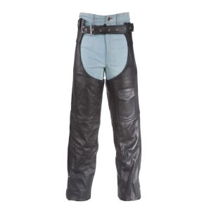 Eclipse Black Leather Assless Chap