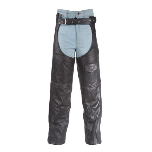 Eclipse Black Leather Assless Chap