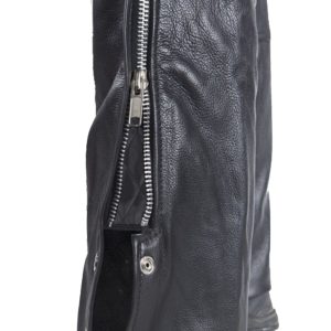 Eclipse Black Leather Assless Chap