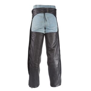 Eclipse Black Leather Assless Chap