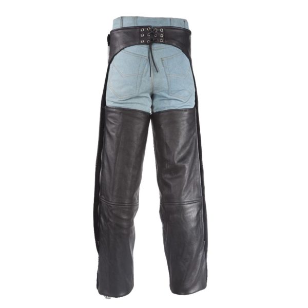 Eclipse Black Leather Assless Chap