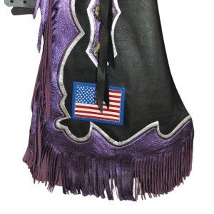 Purple and Black Rodeo Chaps
