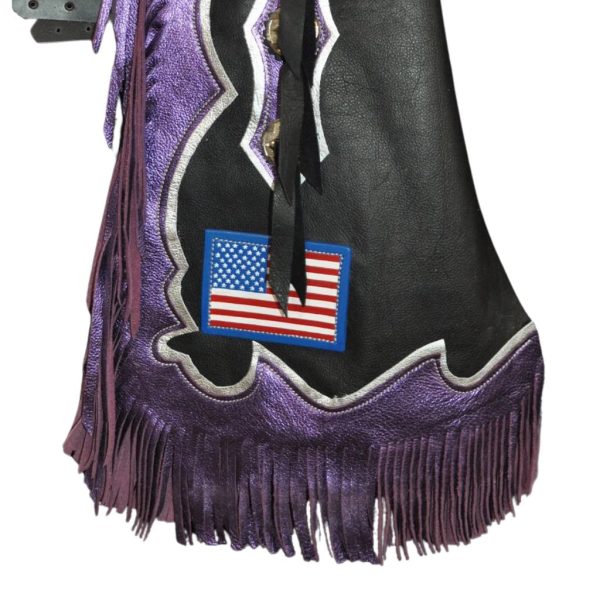 Purple and Black Rodeo Chaps
