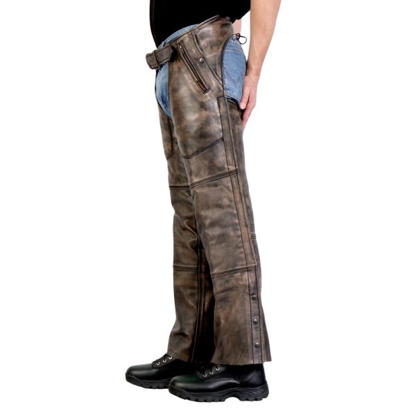 Rustic Rider Brown Assless Chaps