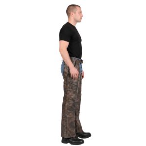 Rustic Rider men's brown leather biker chaps