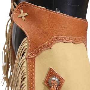 Classic Western Cowboy Leather Chinks