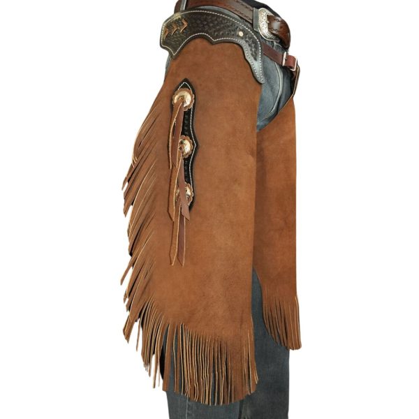 Custom Cowboy Suede Leather Chinks