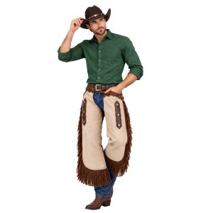Custom leather cowboy chinks chaps