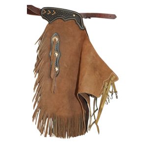 Custom Cowboy Suede Leather Chinks