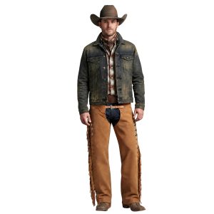 Suede Western Shotgun Fringe Chaps