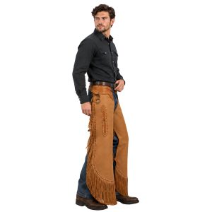 Classic Cowboy Leather Chinks with Western Styling