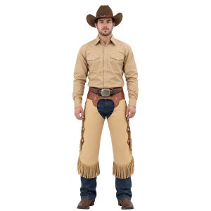 Western Cowboy Leather Chinks