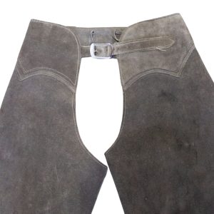 Cowboy Suede Western Chaps In Gray