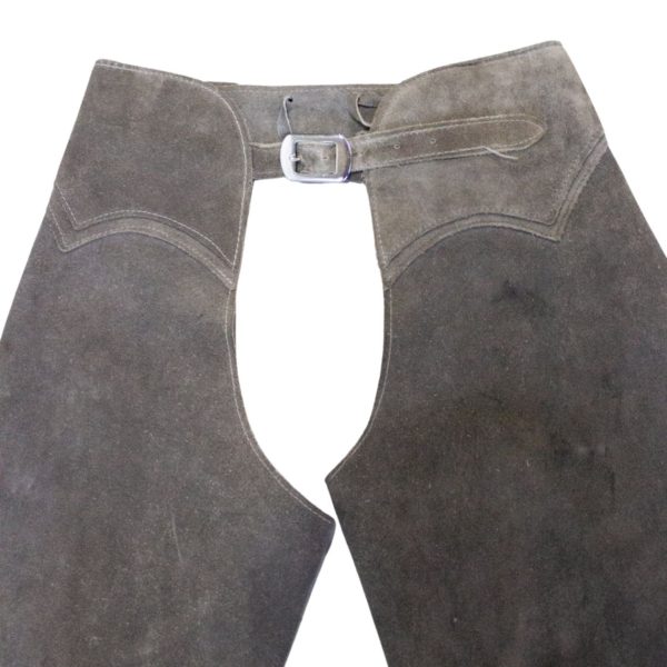 Cowboy Suede Western Chaps In Gray