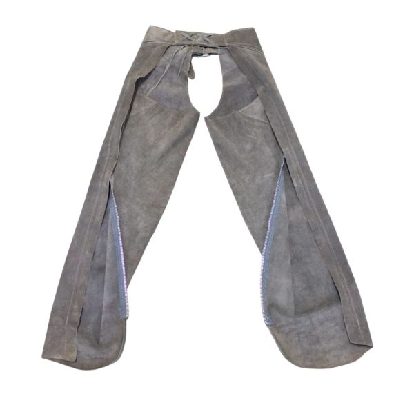 Cowboy Suede Western Chaps In Gray