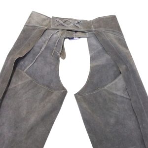 Cowboy Suede Western Chaps In Gray