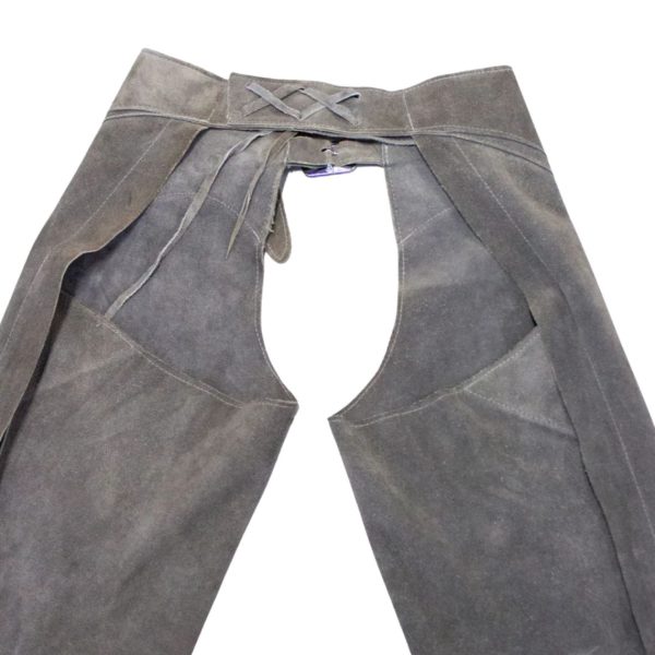 Cowboy Suede Western Chaps In Gray