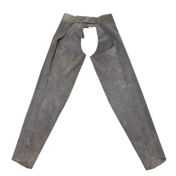 Cowboy Suede Western Chaps In Gray