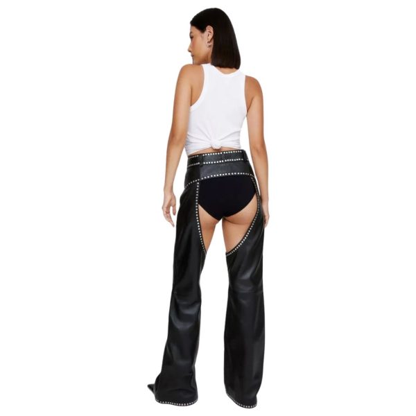 Premium Leather Studded Chaps A10001