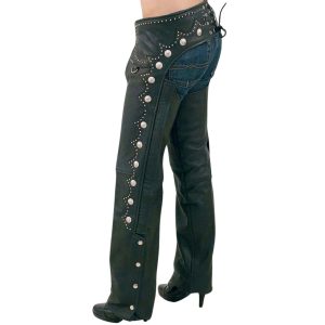 Premium Studded Black Chaps Q72100