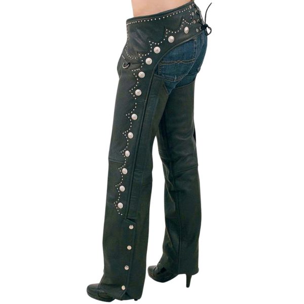 Premium Studded Black Chaps Q72100