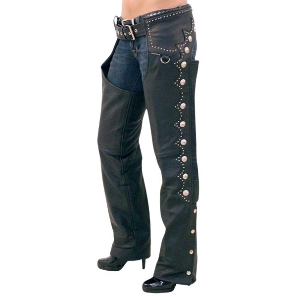 Premium Studded Black Chaps Q72100