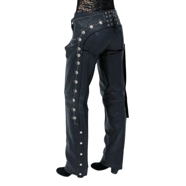 Premium Studded Black Chaps Q72100