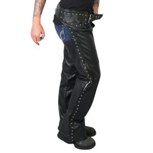 Sizzling Studded Leather Chaps For Women