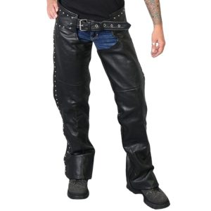 Sizzling Studded Leather Chaps For Women