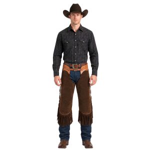 Suede Leather Western Chinks Chaps