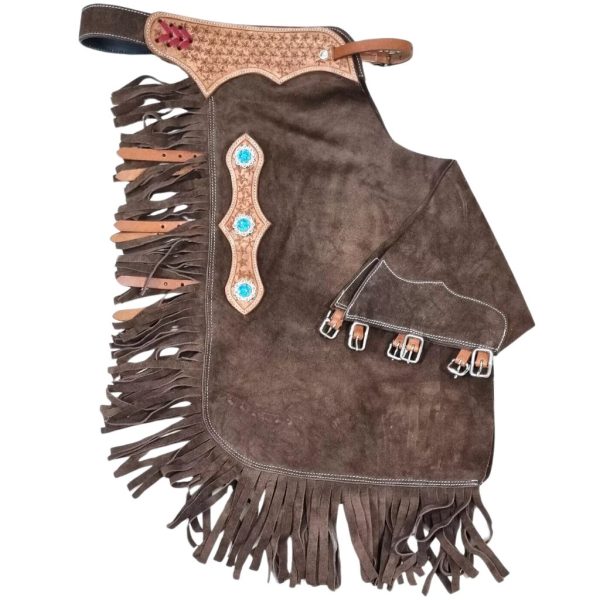 Suede Leather Western Chinks Chaps